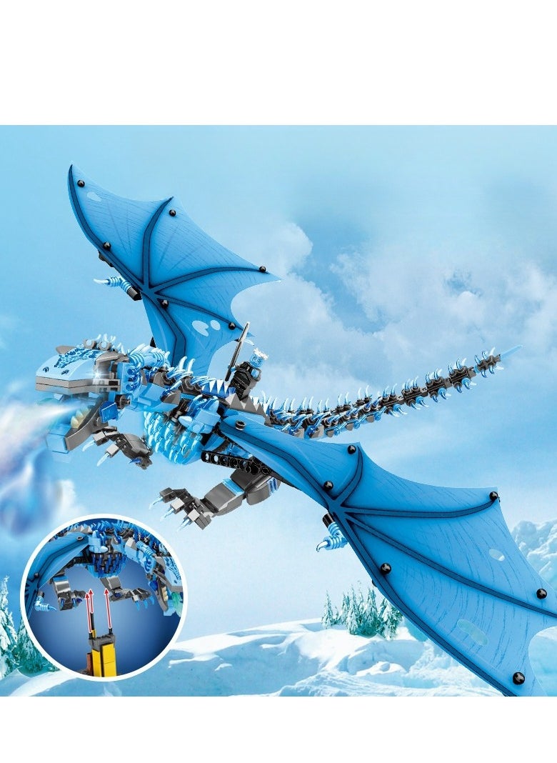 Assembling Building Blocks And Flying Dragon Model Gift  - Image 4
