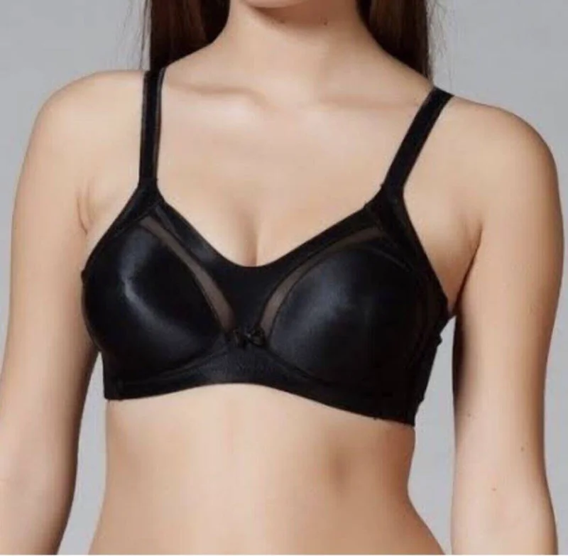 يني انجي New Pearl Women's Non-Wireless Filled Gathering Bra