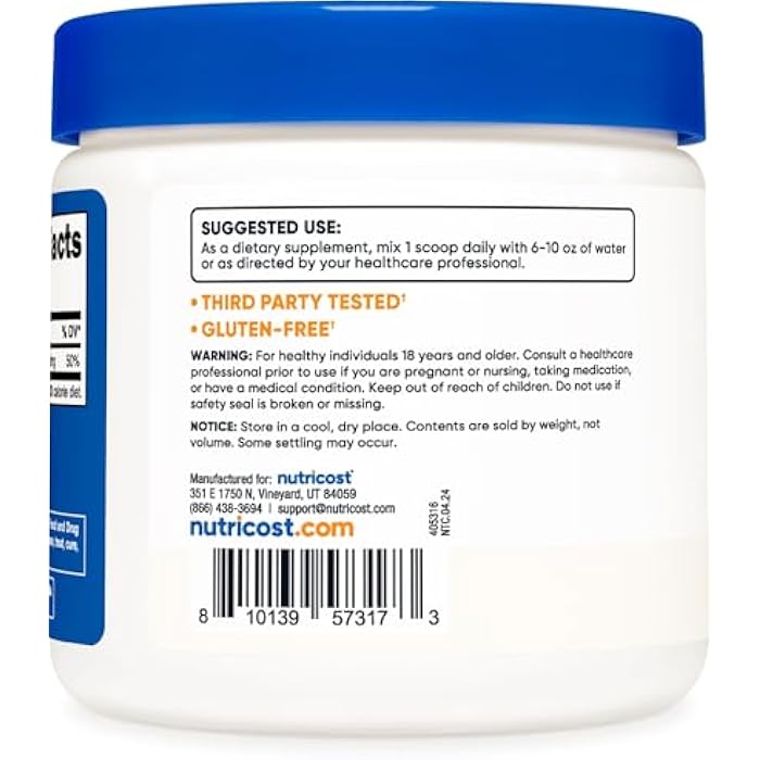 Nutricost Magnesium Citrate Powder (Unflavored, 250 Gram) - Image 4