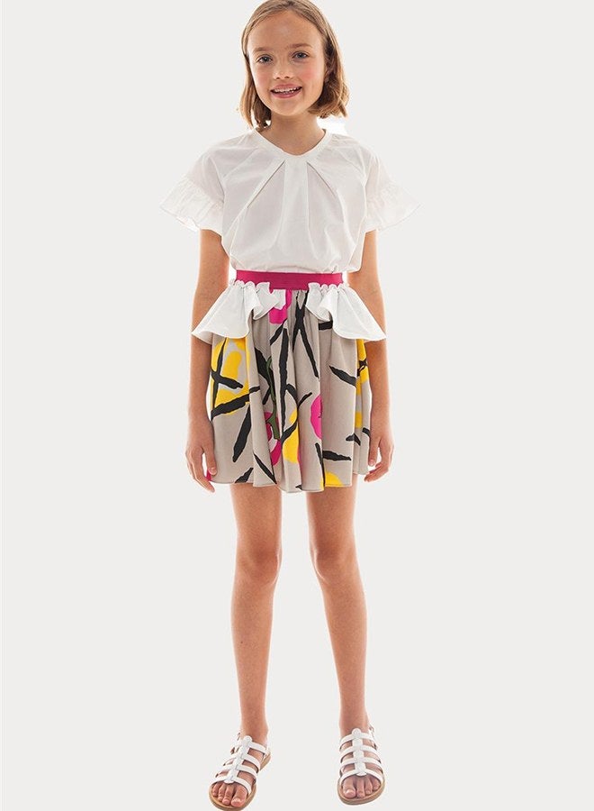 Lia Lea Girl Beige Skirt - Image 1