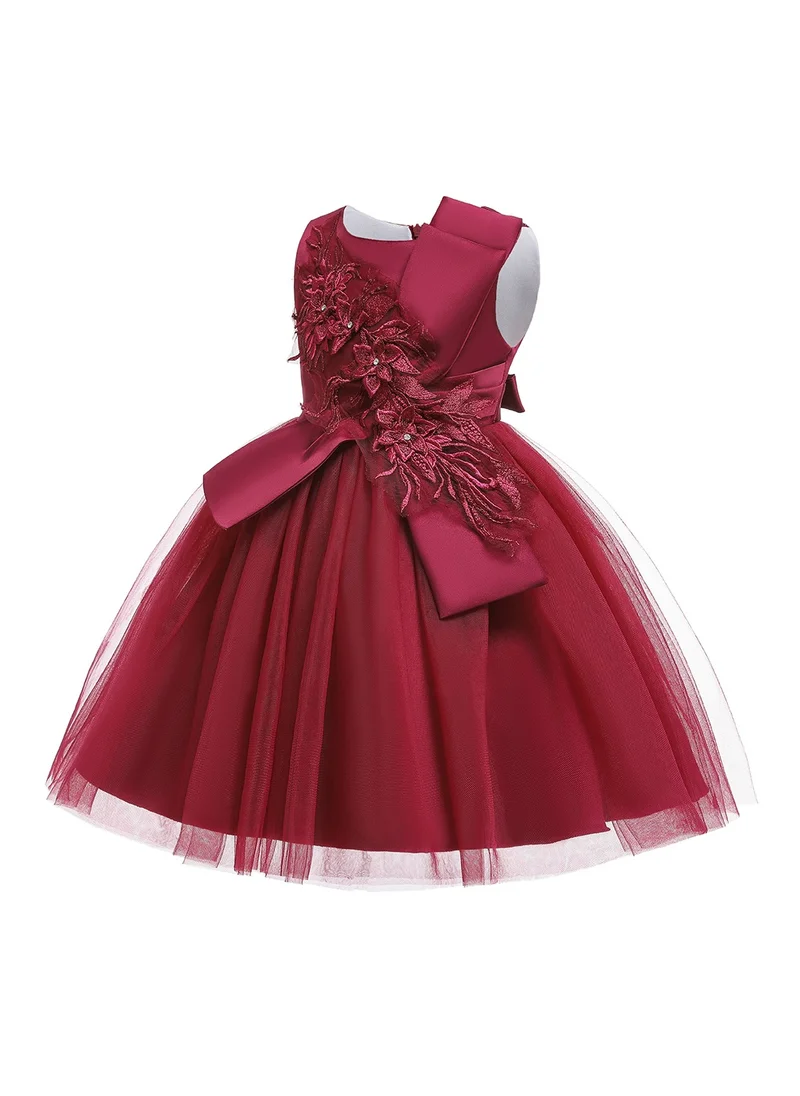 D'Daniela Party Dress La Bella - Dark Red