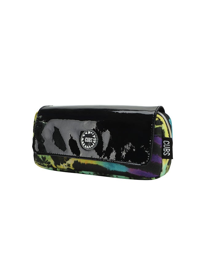 CUBS Peacock Print Waterproof pencil case pouch with flap/zip closure - Image 2