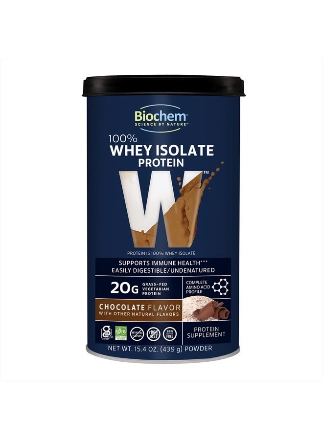 Biochem , Whey Protein Powder, 20g of Protein to Support Muscles and Intense Workouts, Chocolate, 15.4 oz - Image 1