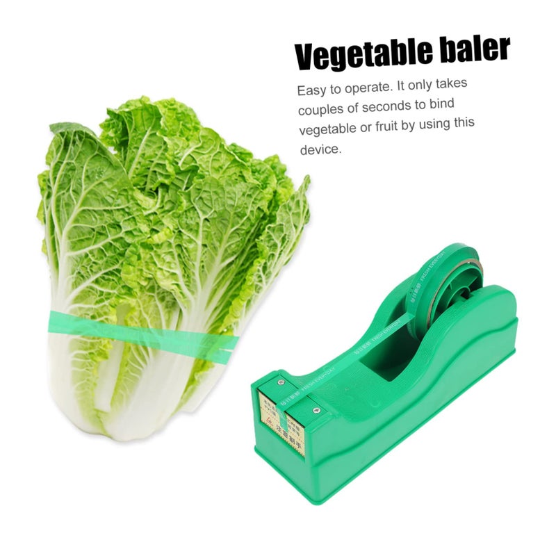 2pcs Manual Bundling Machine Adhesive Tape for Supermarket Tying Green - Image 5
