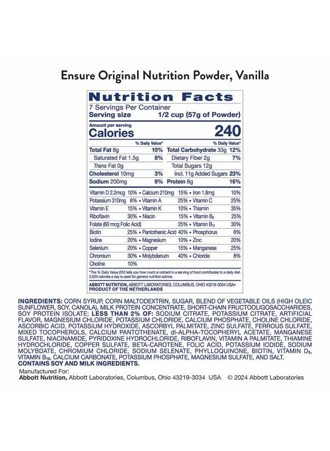 انشور مسحوق التغذية الأصلي بنكهة الفانيليا من شركة إنشور - 6 عبوات - Image 4