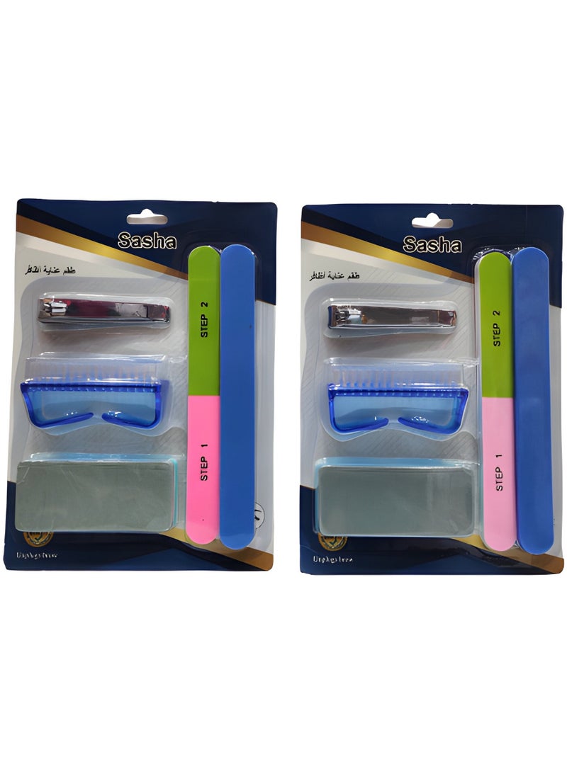Sasha - Two Pieces A Nail Care set Consisting of 5 Pieces That Are Distinguished By Ease Of Use And Give a Fairy Touch And an Elegant Look To your Nails - Image 1
