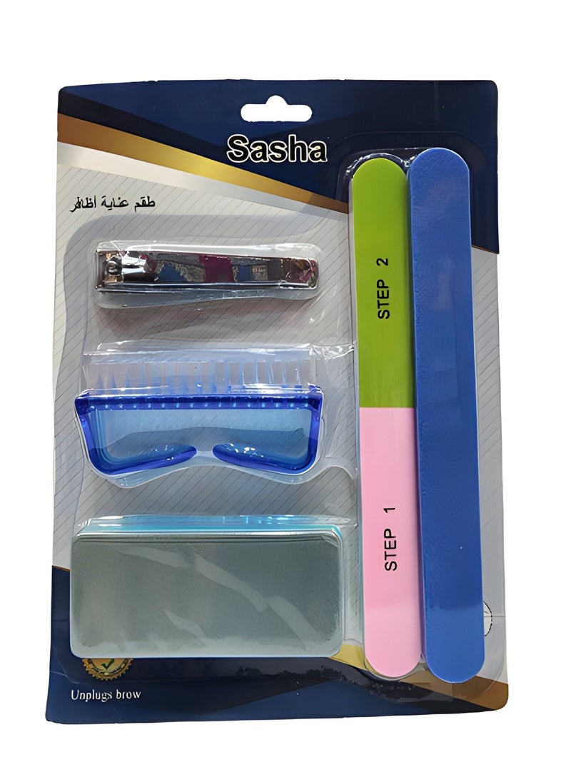 Sasha - Two Pieces A Nail Care set Consisting of 5 Pieces That Are Distinguished By Ease Of Use And Give a Fairy Touch And an Elegant Look To your Nails - Image 1