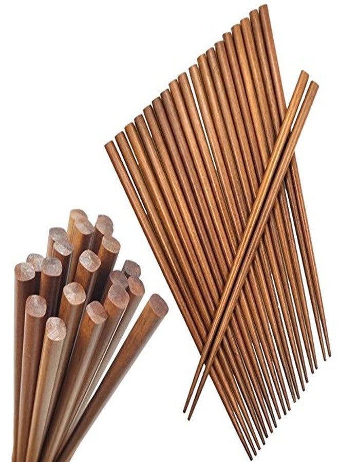 Happy Sales HSC-BC10P, Brown Bamboo Chopsticks, Lightweight Chopstick Set -10 Pairs Gift Sets - Image 1