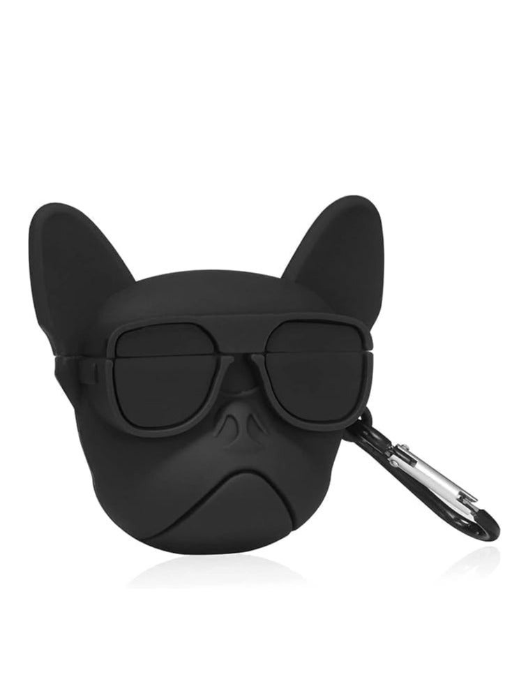 Cool Dog) for Airpods 4/for Airpod 3 Case Cover, 3D Cute Cartoon Funny Cute Soft Silicone Case Compatible with Apple AirPods 4 Generation (2024) Full 360° Protection Dust-Proof Shockproof Case Cover with Hook Fun Cool Stylish Fashion Animal, Soft Silicone Air pods Character Skin... - Image 1