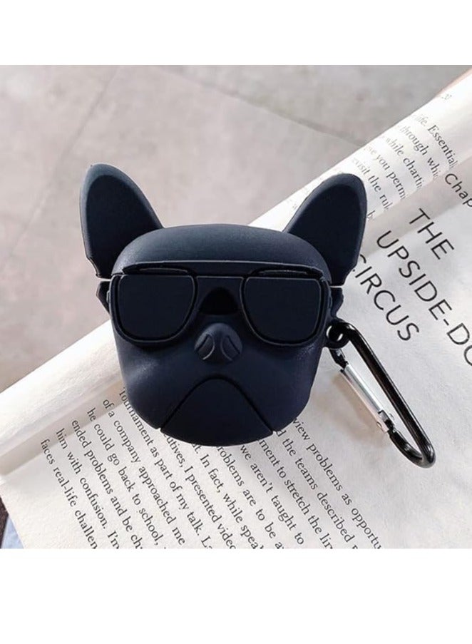 Cool Dog) for Airpods 4/for Airpod 3 Case Cover, 3D Cute Cartoon Funny Cute Soft Silicone Case Compatible with Apple AirPods 4 Generation (2024) Full 360° Protection Dust-Proof Shockproof Case Cover with Hook Fun Cool Stylish Fashion Animal, Soft Silicone Air pods Character Skin... - Image 2