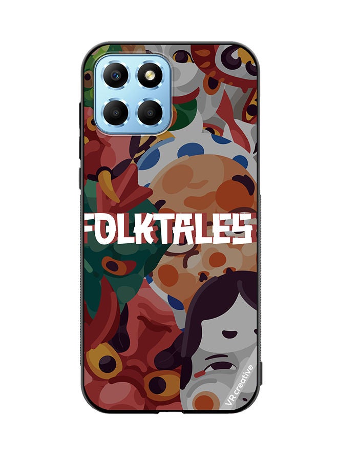 VR CREATIVE Protective Case Cover For Honor X8 5G Japanesse Folk Tales Design Multicolour - Image 1