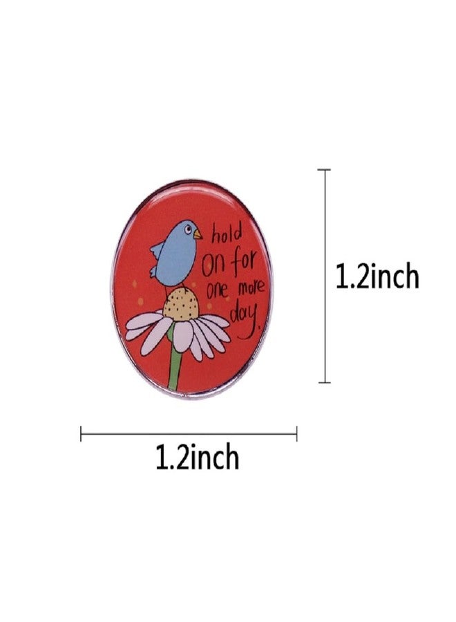 GuDeKe Hold On for One More Day Enamel Pins for Backpacks Cute Lapel Funny Brooch Gift - Image 5