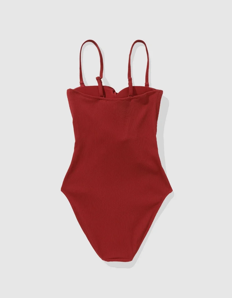 Aerie  Aerie Ribbed Wrap Tie One Piece for Women | Best Price UAE