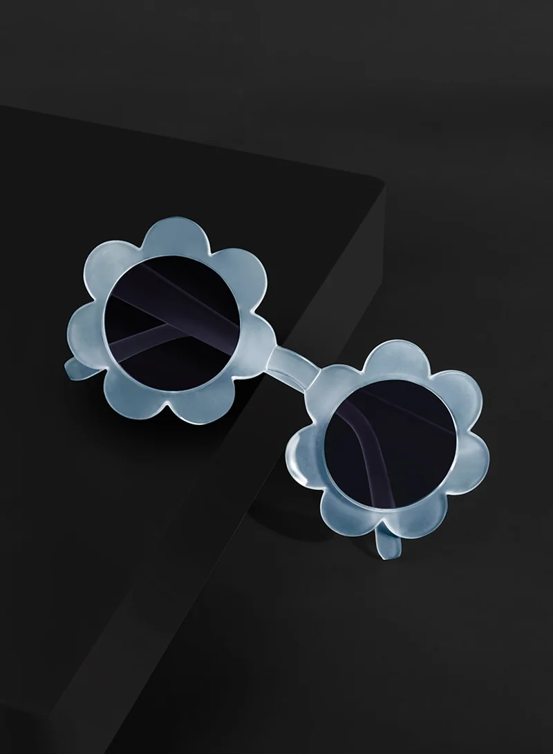 Woggles Dayflare Blue Round Kids Sunglasses