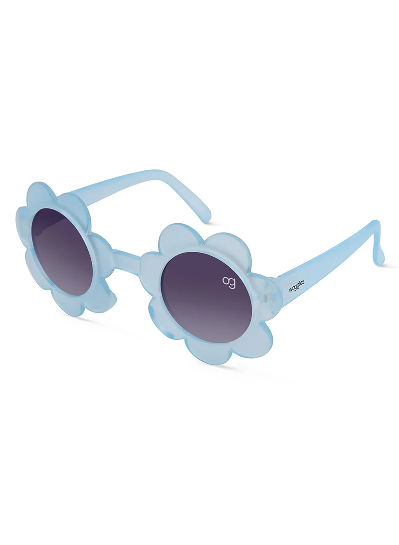 Woggles Dayflare Blue Round Kids Sunglasses