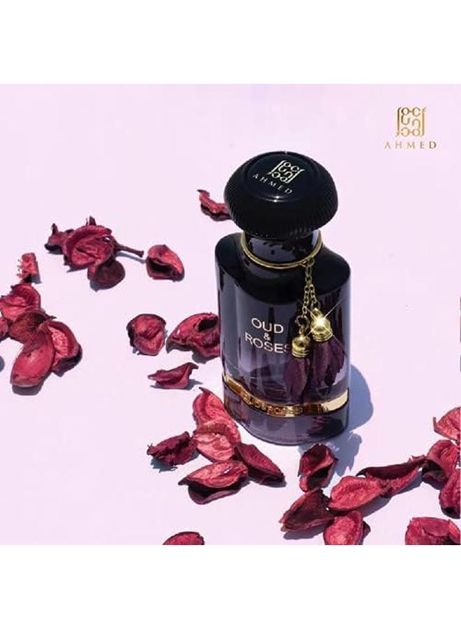 AHMED Oud And Roses Eau De Parfum 60Ml For Men And Women Turkish Rose Oud Lavender Sandalwood Amber Musk High Oil Concentration - Image 3