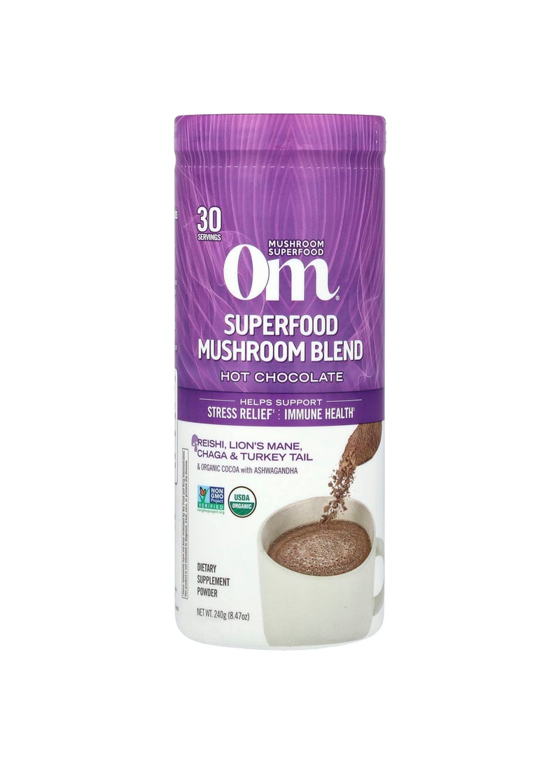 Superfood Mushroom Blend, Hot Chocolate, 8.47 oz (240 g)