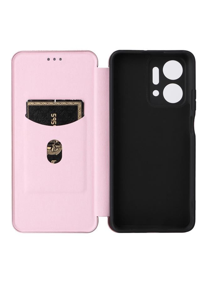 S-TOP Case For Honor X7a Carbon Fiber Texture Flip Leather Phone Case - Image 4