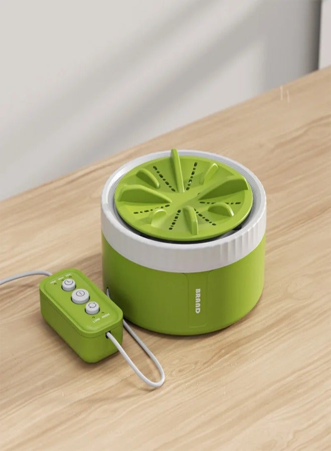 AROAQ Cloth Washer Machine USB Mini Washing Machine Ultrasonic Effective Stain Removal Portable and Energy Saving Rotating Turbine for Underwear Socks Baby's Clothes (3 Gear Timing) - Image 1
