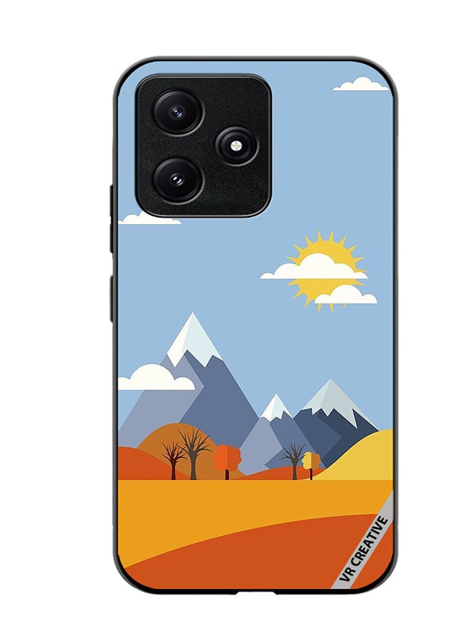 VR CREATIVE Protective Case Cover For Xiaomi Poco M6 Pro 5G Mountains Abstract Design Multicolour - Image 1