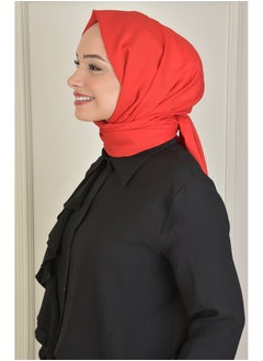 بوردان ابيك حجاب أليزا باللون الأحمر – صناعة تركية فاخرة | خفيف، غير قابل للانزلاق، غير شفاف ومقاوم للتجاعيد لراحة وأناقة تامة  - Image 3