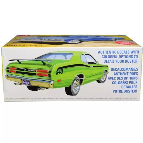 Platz AMT AMT1118M/12 1/25 1971 Series Plymouth Duster 340 Model Kit Various Models - Image 3
