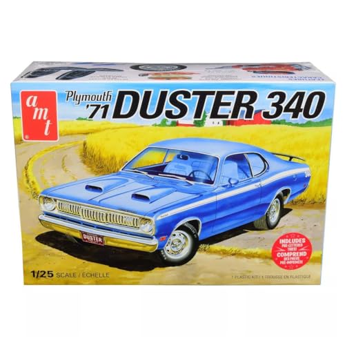 Platz AMT AMT1118M/12 1/25 1971 Series Plymouth Duster 340 Model Kit Various Models - Image 5