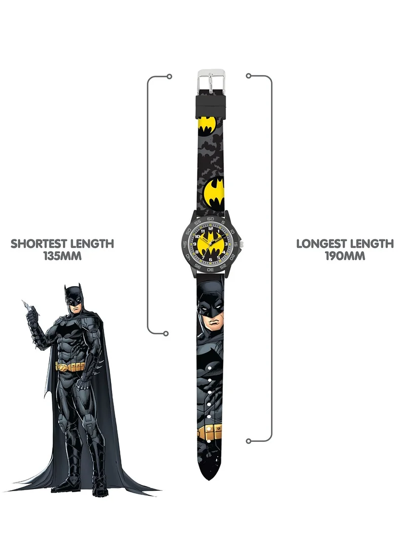 Disney  Batman Time Teacher Dial Quartz Watch with Silicone Strap for Kids - BAT9504 for Men | Best Price UAE