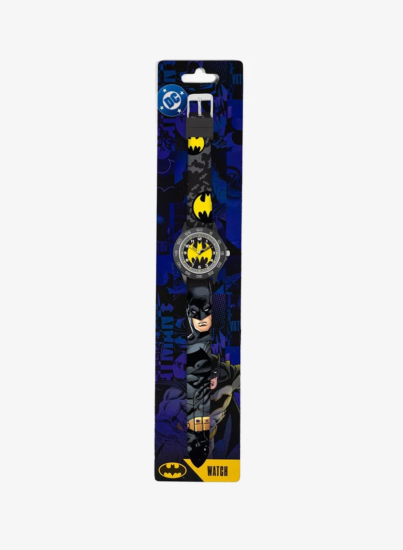 Disney  Batman Time Teacher Dial Quartz Watch with Silicone Strap for Kids - BAT9504 for Men | Best Price UAE