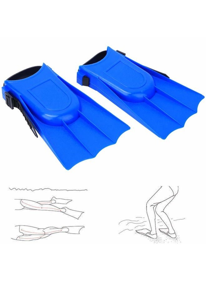 Keenso Keen so 1 Paar Kids Diving Short Flippers PVC Swimming Training Fins Lightweight Scuba Flippers - Image 5