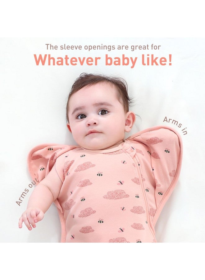 Knirose Swaddle Blanket Sleep Sack with Arms Up Design 2 Packs, Hands Up Sleeping Sack 3-Way Transitions to Arms-Free Wearable Sleeping Bag for Newborn Baby Boys Girls Snug Fit Calms Startle Reflex - Image 3