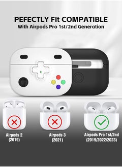 Fazza AirPods Pro 2nd Generation Headphone Protective Case, Designed for Gamers, AirPods Pro 2 Men's and Women's Soft Silicone Protective Case with Keychain  - Image 5