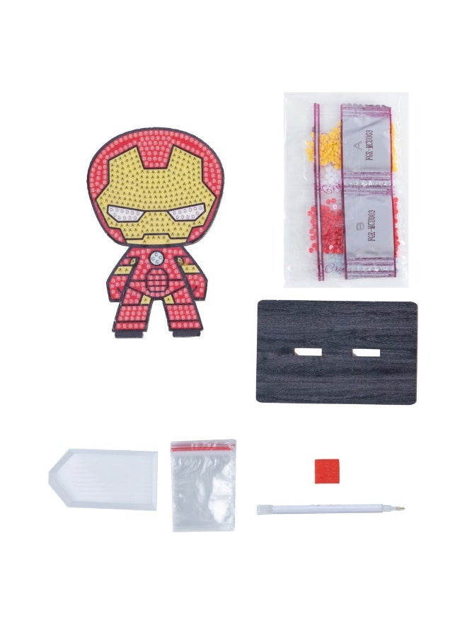 Craft Buddy Craft Buddy Series 1 Marvel Avengers Ironman Crystal Art Buddies Diamond Painting Kit - Image 1