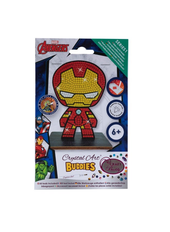 Craft Buddy Craft Buddy Series 1 Marvel Avengers Ironman Crystal Art Buddies Diamond Painting Kit - Image 2