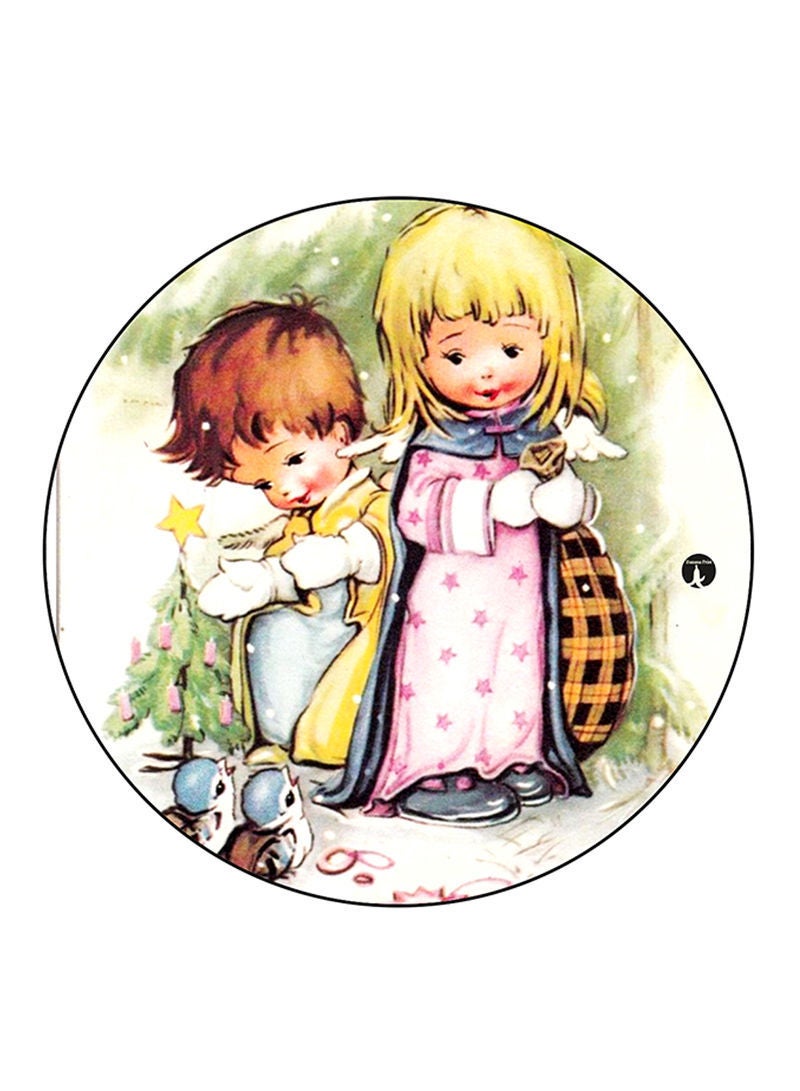 RKN Vintage Art Printed Large Pin Multicolour - Image 2