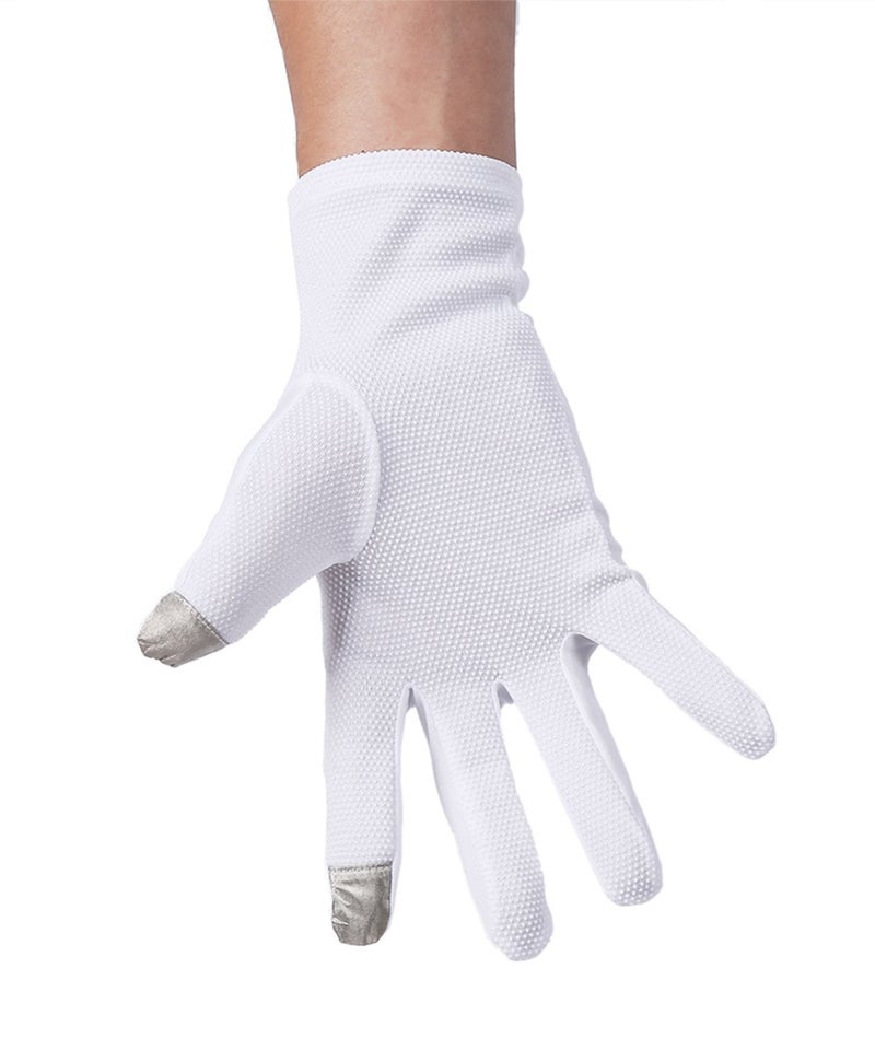 JISEN Men Formal Tuxedo Honor Guard Parade Nylon Cotton Non-slip Touchscreen Gloves - Image 3