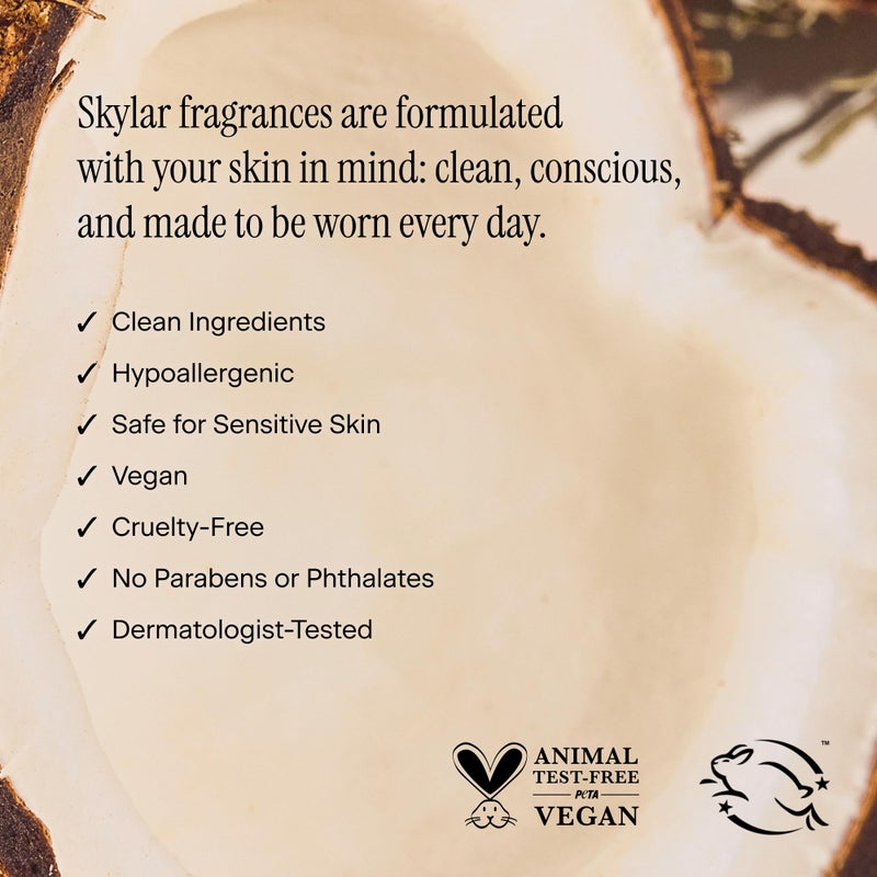 Skylar Coconut Cove Hair & Body Mist | Hypoallergenic & Clean Fragrance | Vegan, Cruelty Free, and Safe For Sensitive Skin | 80 ML, 2.7 Fl Oz - Image 5