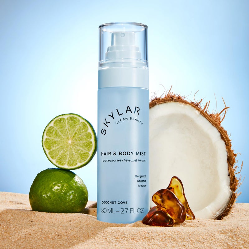 Skylar Coconut Cove Hair & Body Mist | Hypoallergenic & Clean Fragrance | Vegan, Cruelty Free, and Safe For Sensitive Skin | 80 ML, 2.7 Fl Oz - Image 3