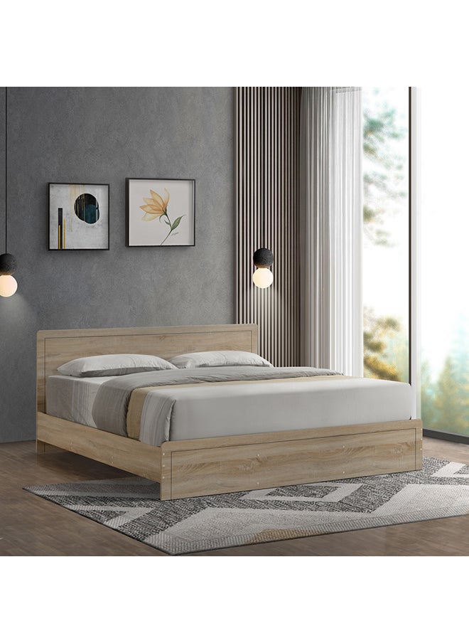 Home Box Oasis Queen Bed 204x87.6x154.8 cm, Mattress Size - 150x200cm  - Image 1