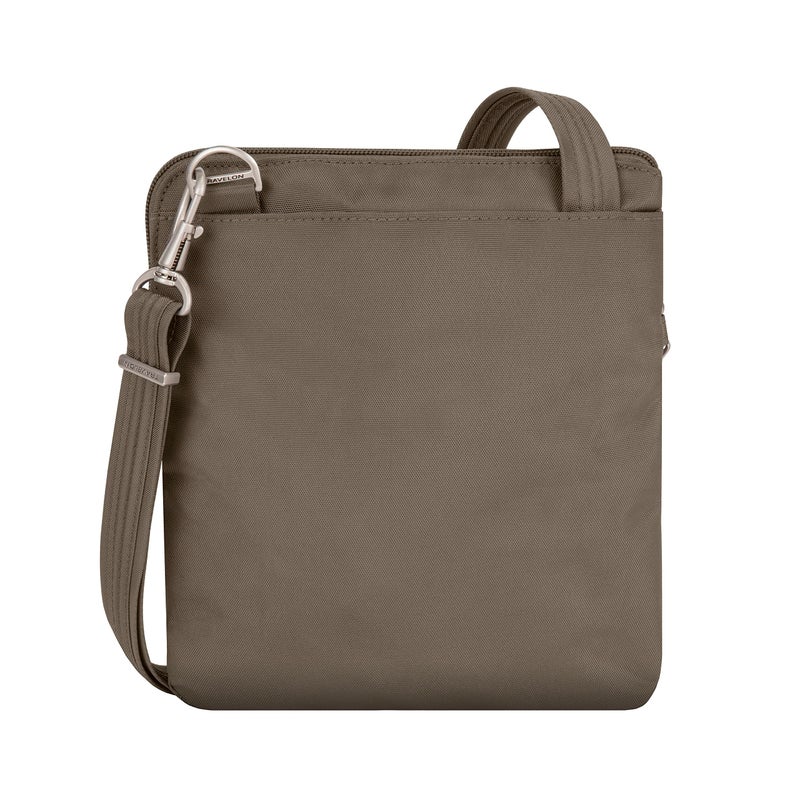 Travelon Travelon Anti-theft Classic Slim Dbl Zip Crossbody Bag, Nutmeg  - Image 5