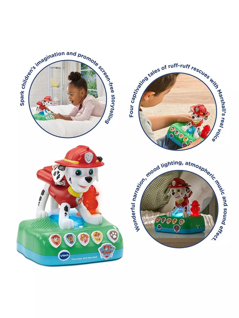 VTech Storytime With Marshall – Interactive PAW Patrol Nightlight & Storybook with 4 Narrated Adventures, Sleep Timer, Music & Games for Kids 3+ - Image 2