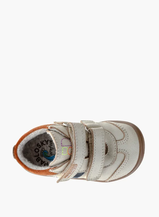 Pablosky Boys' High Top Sneakers with Hook and Loop Closure  School Shoes