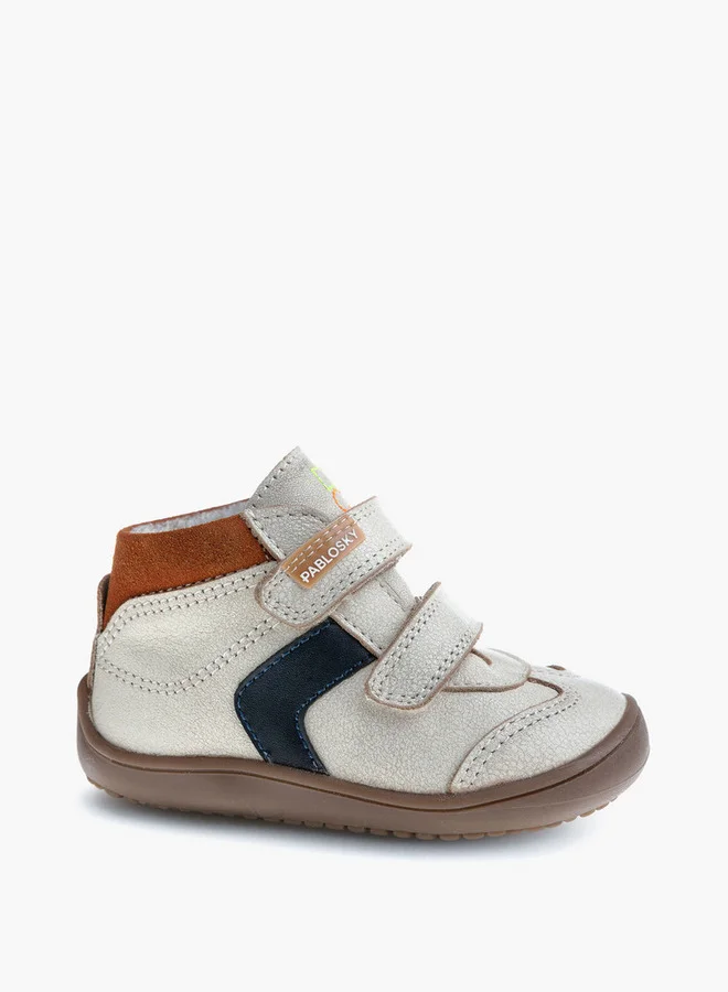 Pablosky Boys' High Top Sneakers with Hook and Loop Closure  School Shoes