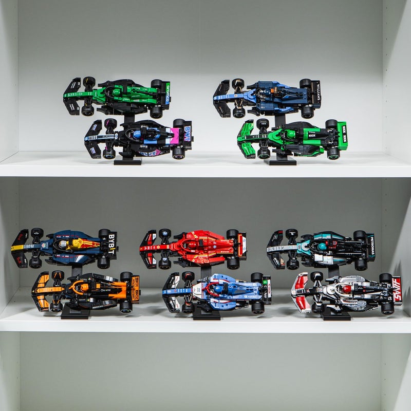 Brickify Shelf Display Riser Compatible With LEGO Speed Champions - Cars NOT Included - Display Your Collection - Space Saving Display Solution (Starter Pack) - Image 5