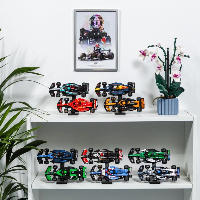 Brickify Shelf Display Riser Compatible With LEGO Speed Champions - Cars NOT Included - Display Your Collection - Space Saving Display Solution (Starter Pack) - Image 3