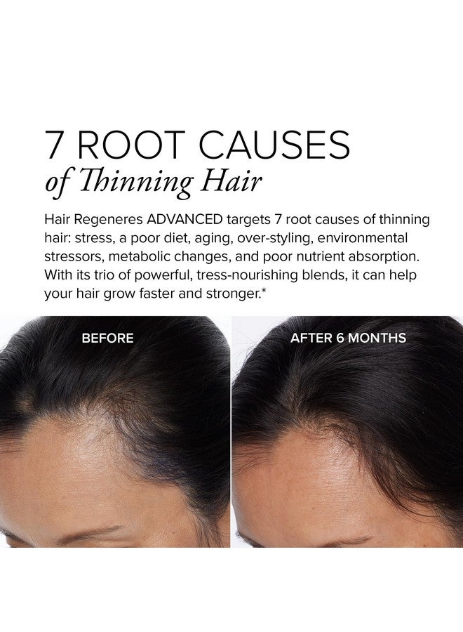 serovital Hair Regeneres Advanced - Reduces Hair Shedding & Breakage - Promote Scalp Health - Stress-Related Hair Loss - Ashwagandha and Marine Collagen, 90 Ct - Image 3