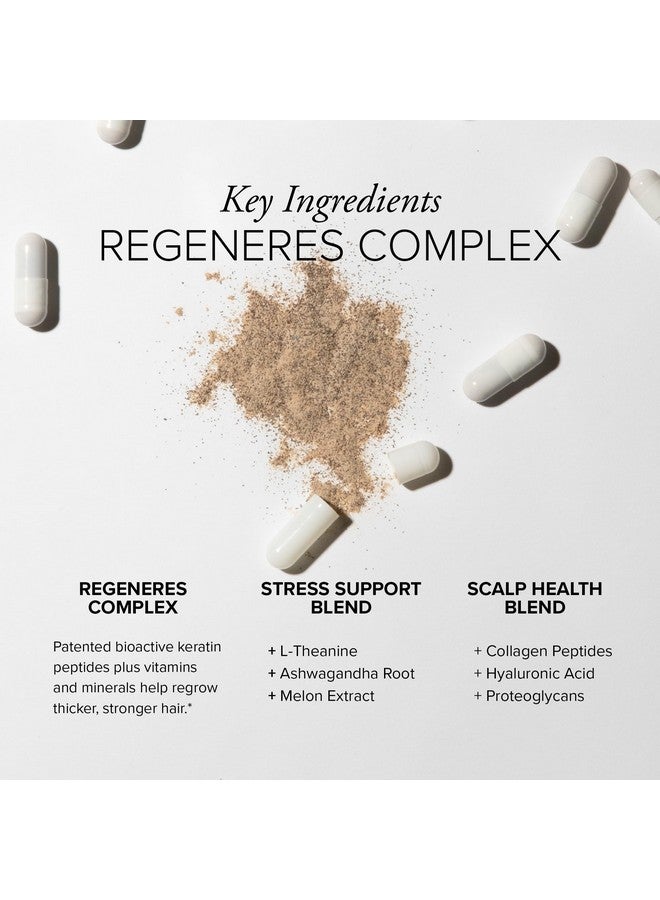 serovital Hair Regeneres Advanced - Reduces Hair Shedding & Breakage - Promote Scalp Health - Stress-Related Hair Loss - Ashwagandha and Marine Collagen, 90 Ct - Image 4