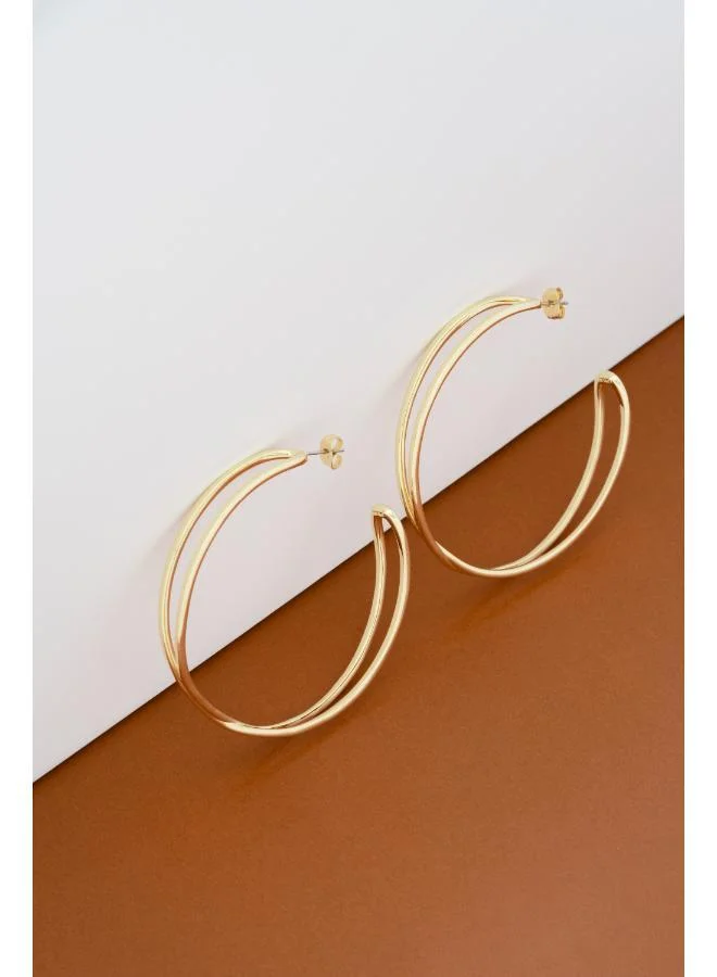 Karen Millen Criss-Cross Hoop Earring