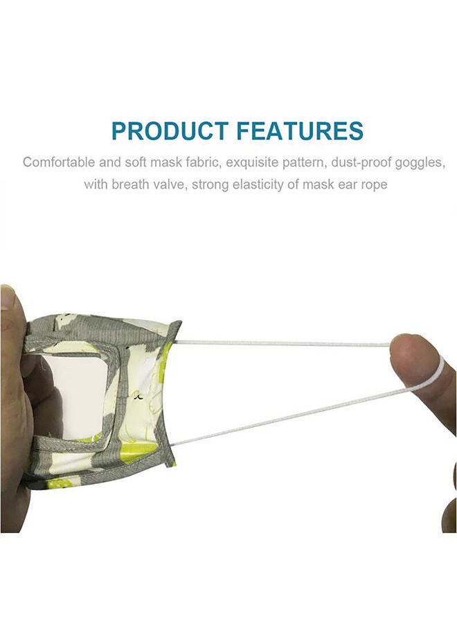 نيبمينينت كمامة بجزء شفاف للرؤية بطبعة دب للأطفال - Image 2