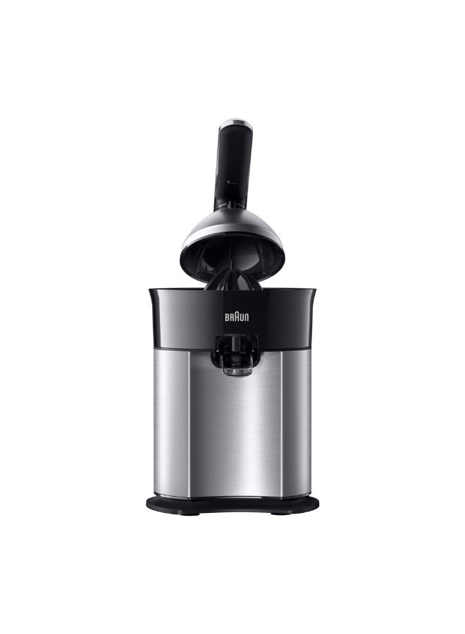 Braun CitrusQuick 7 Citrus Juicer, 160 Watts, XL Fit Design, Direct Serve Option, Anti-Drip Spout, Automatic Start / Stop, Ergonomic Lever, Universal Presscone - CJ 7050 Black 160 W CJ 7050 BK black - Image 1